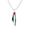 Oneress Palestine Map Necklace Arabic Pride Jewelry Durable Stainless Steel Chain Middle Eastern Heritage Pendant for Women Y5140White
