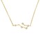PAVOI 14K Yellow Gold Plated Astrology Constellation Horoscope Zodiac Necklace 1618 Aquarius