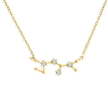 PAVOI 14K Yellow Gold Plated Astrology Constellation Horoscope Zodiac Necklace 1618 Sagittarius