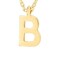PAVOI 14K Yellow Gold Plated Initial Necklace Letter Necklaces for Women B Initial