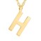 PAVOI 14K Yellow Gold Plated Initial Necklace Letter Necklaces for Women H Initial