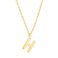 PAVOI 14K Yellow Gold Plated Initial Necklace Letter Necklaces for Women H Initial