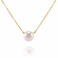 PAVOI Womens Handpicked AAA Freshwater Cultured Single Pearl YellowGoldPlatedSilver Necklace with Pendant