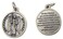 Religious Gifts Silver Toned Base Saint Michael Gods Leader Medal with Prayer Protection Pendant 34 Inch