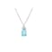 RUIZHEN Mix Multicolor Resin Gummy Bear Pendant Necklace Stainless Steel Chainblue