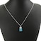 RUIZHEN Mix Multicolor Resin Gummy Bear Pendant Necklace Stainless Steel Chainblue