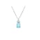 RUIZHEN Mix Multicolor Resin Gummy Bear Pendant Necklace Stainless Steel Chainblue