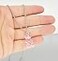 RUIZHEN Mix Multicolor Resin Gummy Bear Pendant Necklace Stainless Steel Chainpink