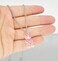 RUIZHEN Mix Multicolor Resin Gummy Bear Pendant Necklace Stainless Steel Chainpink