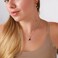 Silvershake Natural Moonstone 925 Sterling Silver Filigree Crescent Moon Pendant with 18 Inch Chain Necklace