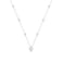 espere Sterling Silver Waterdrop Pear Shape Pendant Droplet Necklace
