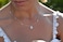 espere Sterling Silver Waterdrop Pear Shape Pendant Droplet Necklace