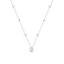 espere Sterling Silver Waterdrop Pear Shape Pendant Droplet Necklace