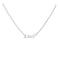 WIGERLON Custom Name Necklace Personalized Pendant 18k White Gold Plated for Women Leah