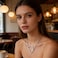 WIGERLON Stainless Steel Initial Letters Necklace for Women Color 18K Silver Plated from AZ Letter D