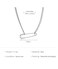 Yecomsy Safety Pin Necklace Dainty Pendant Crystal Statement Cuban Link Chain for Women Silver