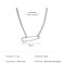 Yecomsy Safety Pin Necklace Dainty Pendant Crystal Statement Cuban Link Chain for Women Silver