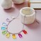 DrippyGoods Y2K Gen Z Rainbow Gummy Bear Bead Necklace 9 colors