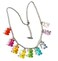 DrippyGoods Y2K Gen Z Rainbow Gummy Bear Bead Necklace 9 colors