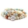 GVUSMIL Amazonite 108 Mala Beads Yoga Necklace Natural Stone Charm Bracelet for Women Men Yoga Bangle