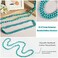 Henoyso 2 Pcs Turquoise Beads Jewelry Necklace 475 Inch Long Endless Necklace Multi Strand Layer Knotted Homemade Fresh Style