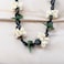 KUIYAI Hawaiian Kukui Nut Necklace with Chunky HeartShaped Beads Ribbon Tie Closure 30ShellheartBlk
