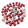 Nazareth Store Pearl Beads Rosary White Flowers Beaded Necklace Lourdes Medal Cross Crucifix Red