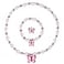 Msnailfly Butterfly Stretch Necklace Bracelet Set Girls Butterfly Jewelry for Little Princesses B
