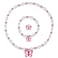 Msnailfly Butterfly Stretch Necklace Bracelet Set Girls Butterfly Jewelry for Little Princesses B