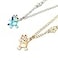 LUV HER Bluey and Bingo BFF Necklace Set Girls Friendship Gift for Ages 6