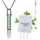 LAMKHOO Quit Smoking Necklace and Quit Vaping Tool Breathing Necklace with Filter Cotton for Mindful Breathing Training Stainless Steel Focus Aid Includes Replaceable Unscented Cotton Filters