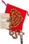 Holy Land ST Benedict Rosary Necklace Medal 17 NR Brown Wood Beads From BIG