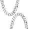 Catcan Hip Hop Chunky Silver Chain 2 Pack 32 Inch Plastic Silver Necklace 80s 90s Punk Turnover Necklace Men Costume Accessory for Party Costume Class Bar