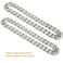 Catcan Hip Hop Chunky Silver Chain 2 Pack 32 Inch Plastic Silver Necklace 80s 90s Punk Turnover Necklace Men Costume Accessory for Party Costume Class Bar