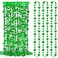 EOBOH 12PCS St Patricks Day Accessories Shamrock Green Beads St Patricks Day Necklace Irish Saint Patricks Day Necklace Bulk St Patricks Day 4 Leaf Clover Decorations for Parade Party Supplies