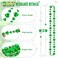 EOBOH 12PCS St Patricks Day Accessories Shamrock Green Beads St Patricks Day Necklace Irish Saint Patricks Day Necklace Bulk St Patricks Day 4 Leaf Clover Decorations for Parade Party Supplies