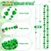 EOBOH 12PCS St Patricks Day Accessories Shamrock Green Beads St Patricks Day Necklace Irish Saint Patricks Day Necklace Bulk St Patricks Day 4 Leaf Clover Decorations for Parade Party Supplies