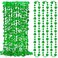 EOBOH 12PCS St Patricks Day Accessories Shamrock Green Beads St Patricks Day Necklace Irish Saint Patricks Day Necklace Bulk St Patricks Day 4 Leaf Clover Decorations for Parade Party Supplies