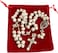 Holy Land Market Medjugorje Rosary Handcrafted from Apparition Hill Stones 20 in Silver Cross