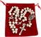 Holy Land Market Medjugorje Rosary Handcrafted from Apparition Hill Stones 20 in Silver Cross
