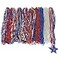 YSPPF 108 Pcs 4th of July Beads Necklace Bulk Red White Bule Independence Day Patriotic Star Necklaces Parade Decorations