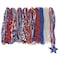 YSPPF 108 Pcs 4th of July Beads Necklace Bulk Red White Bule Independence Day Patriotic Star Necklaces Parade Decorations