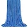 ZYFLSQ 100 Pcs 33 7mm Metallic Blue Beads Necklaces Bulk Mardi Gras Beaded Necklaces Party Beads Costume Necklaces Blue