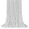 ZYFLSQ 100 Pcs 33 7mm Metallic Silver Beads Necklaces Bulk Mardi Gras Beaded Necklaces Party Beads Costume Necklaces Silver