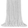 ZYFLSQ 100 Pcs 33 7mm Metallic Silver Beads Necklaces Bulk Mardi Gras Beaded Necklaces Party Beads Costume Necklaces Silver