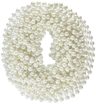 Rhode Island Novelty 48Inch 12mm Faux Pearl Necklace White Pack of 12