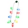 Windy City Novelties 4 Pack LED Light Up Christmas Bulb Necklace with 6 Dynamic Light Modes Flashing Holiday Accessory for Parties Parades Festive Events