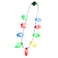 Windy City Novelties 4 Pack LED Light Up Christmas Bulb Necklace with 6 Dynamic Light Modes Flashing Holiday Accessory for Parties Parades Festive Events