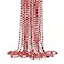 ZZYFGH 12 Pcs Red Bead Necklaces 33 Metallic Red Bead Necklace Bulk Valentine Necklace Mardi for Valentines Wedding Birthday Mardi Gras Decorations