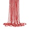 ZZYFGH 12 Pcs Red Bead Necklaces 33 Metallic Red Bead Necklace Bulk Valentine Necklace Mardi for Valentines Wedding Birthday Mardi Gras Decorations